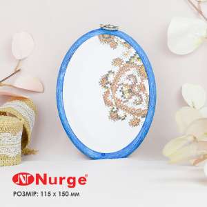 П'яльця Nurge овальні каучукові з підвісом 230-7 (115х150 мм.)